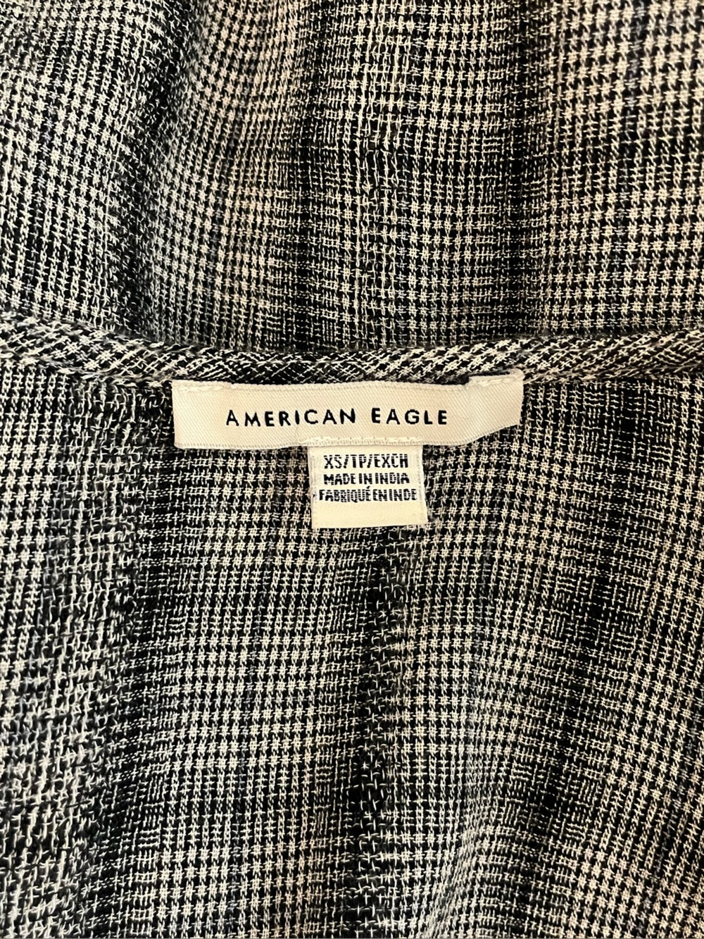 American Eagle Lightweight Plaid Mini Dress, size XS - Picture 5 of 6